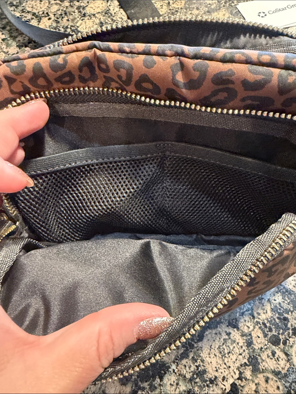 lululemon athletica Brown and Black Leopard Print Crossbody Bag - Picture 4 of 7